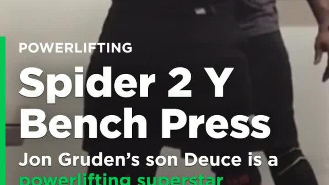 Jon Gruden's son Deuce is a powerlifting superstar