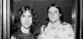 Jim Steinman, left, with musician Meat Loaf (born Marvin Lee Aday). (Getty Images)