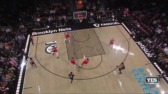 Seth Curry with an assist vs the Washington Wizards