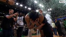 Emotional Jayson Tatum celebrates NBA Championship win with Deuce