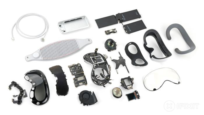 iFixit's teardown of the Apple Vision Pro headset.
