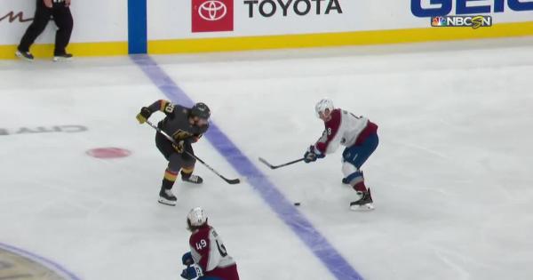 a Goalie Save from Vegas Golden Knights vs. Colorado ...