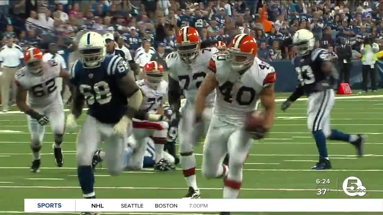 Ex- Browns RB Peyton Hillis reportedly injured in swim accident