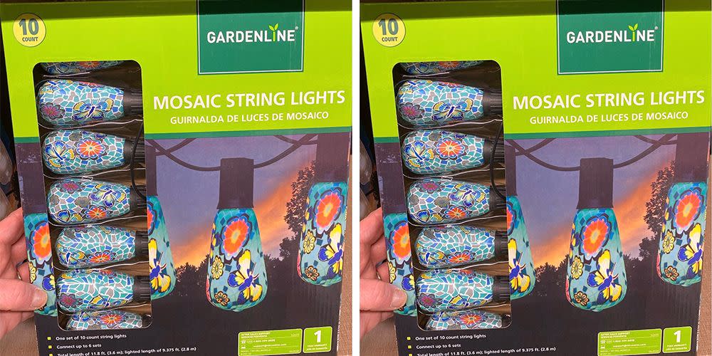 These Mosaic String Lights from Aldi Will Add A Special Touch To Your Patio