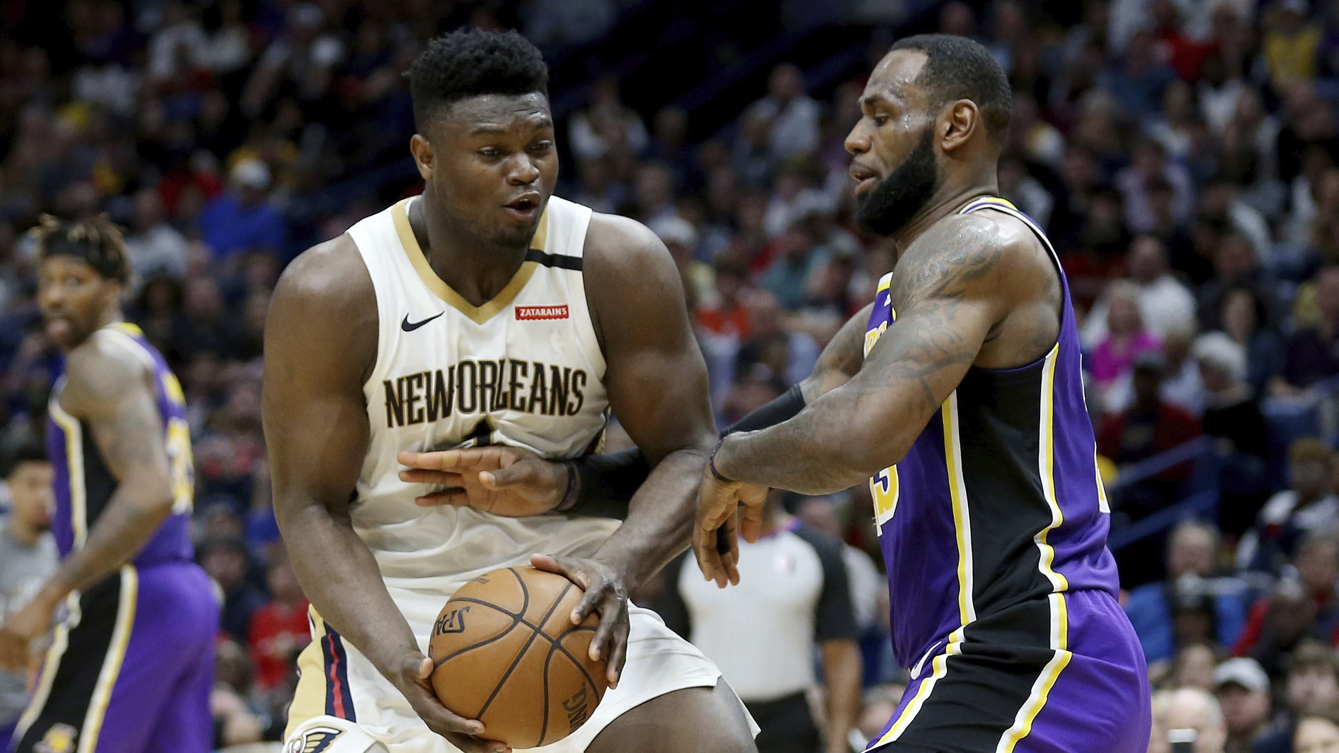 Lakers beat Pelicans as LeBron James and Zion Williamson face off