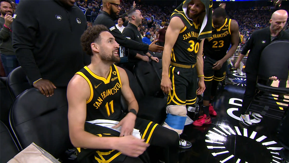 Klay amazingly hits shimmy after deep 3-pointer vs. Pacers