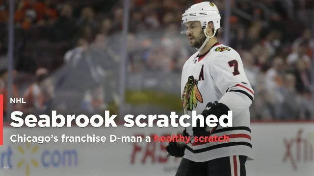 Blackhawks defense drama: Brent Seabrook scratched