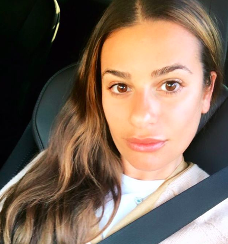 lea michele without makeup