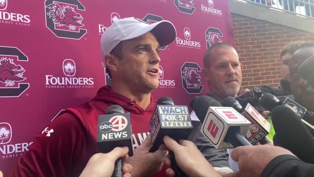 VIDEO: South Carolina coach Shane Beamer talks Spencer Rattler, defense in Clemson upset