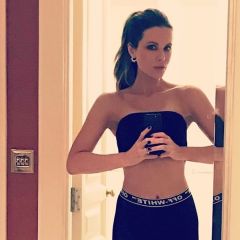 Kate Beckinsale's Tiny Bra Has Instagram On-Board With 'Fart' Caption