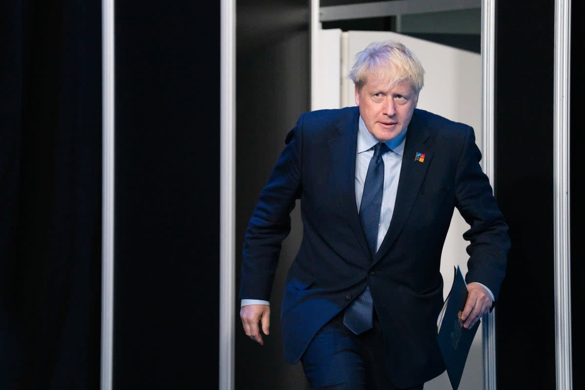 Boris Johnson says Ukraine must prevail in conflict with Russia