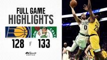 HIGHLIGHTS: Jaylen Brown forces OT with wild 3, Celtics outlast Pacers 133-128