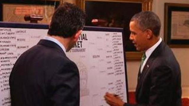 Raw: Obama's Final Four Picks Revealed