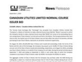 CANADIAN UTILITIES LIMITED NORMAL COURSE ISSUER BID