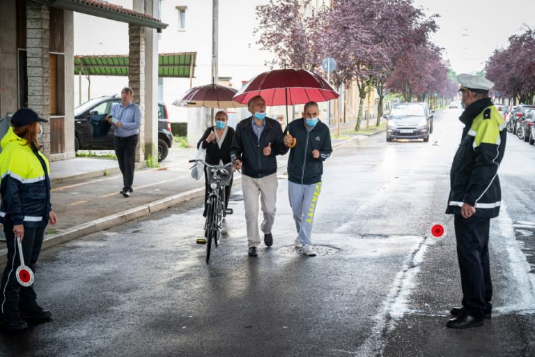 Virus Fence Falls In Italy Slovenia Border Town