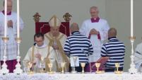 Pope Francis presides over Mass in St. Mark's Square in Venice