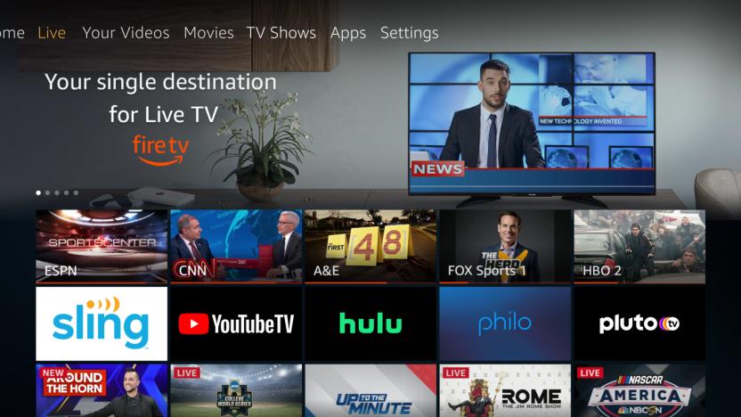 Fire TV Live TV Hulu+, YouTube TV and Sling TV