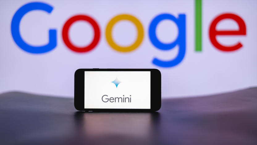 INDIA - 2023/12/13: In this photo illustration, the Gemini logo is seen displayed on a mobile phone screen with Google logo in the background. (Photo Illustration by Idrees Abbas/SOPA Images/LightRocket via Getty Images)
