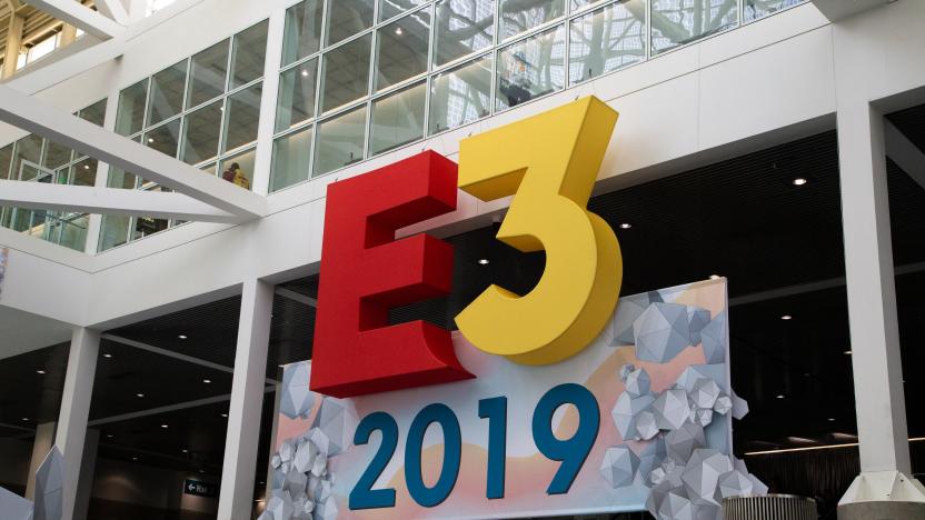 LOS ANGELES, CA - JUNE 11: E3 welcome signage at Annual E3 Event Showcases Video Game Industry's Latest Products on June 11, 2019 in Los Angeles, California. (Photo by Martin Garcia/ESPAT Media/Getty Images)