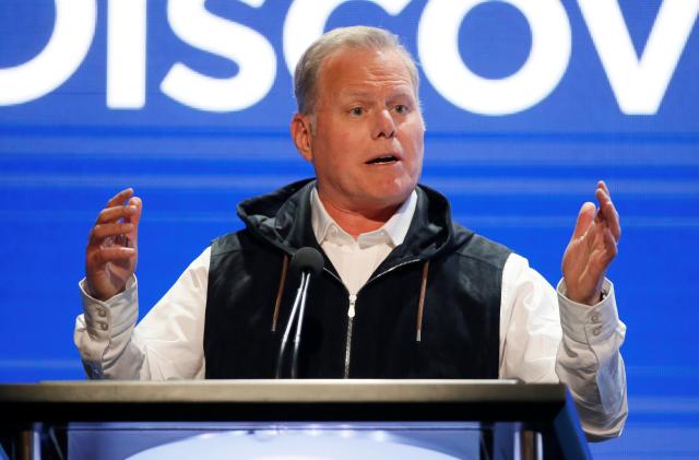 President and CEO of Discovery David Zaslav speaks during the Discovery portion of the Television Critics Association (TCA) Summer Press Tour in Beverly Hills, California, U.S., July 25, 2019. REUTERS/Danny Moloshok