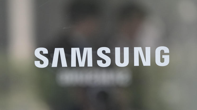 The logo of the Samsung Electronics Co. is seen at its office in Seoul, South Korea, Tuesday, Oct. 31, 2023. Samsung Electronics on Tuesday reported its highest quarterly profit for the year and saw narrowed losses from its computer chip business amid a slow recovery in global demand.(AP Photo/Ahn Young-joon)