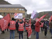 Hundreds of steel workers protest against job losses in South Wales