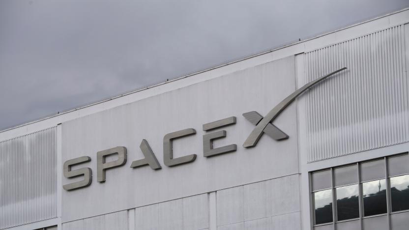 The Space Exploration Technologies Corp. (SpaceX) headquarters on January 28, 2021 in Hawthorne, California. (Photo by Patrick T. FALLON / AFP) (Photo by PATRICK T. FALLON/AFP via Getty Images)