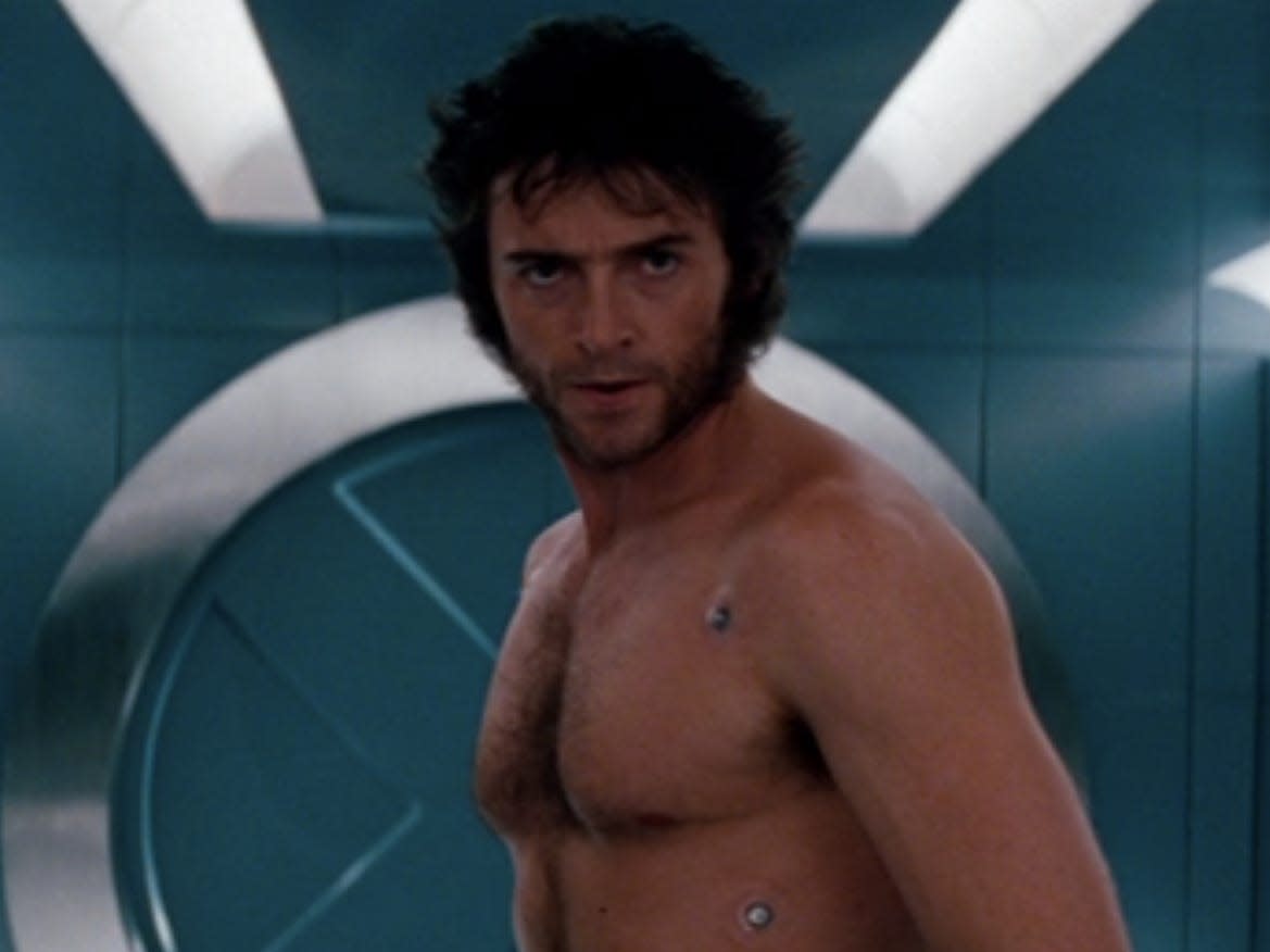 Hugh Jackman says that filming his shirtless scenes for the first 'X-Men' movie ..