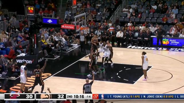 AJ Griffin with a 3-pointer vs the Miami Heat