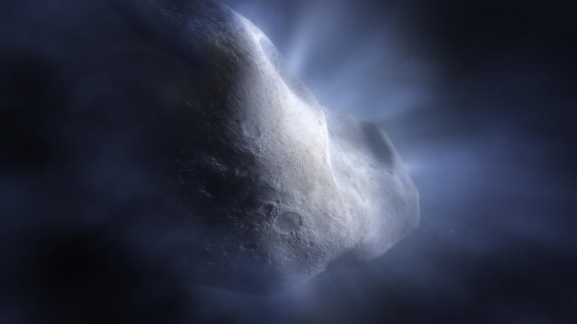 Comet 238P/read artist's rendition