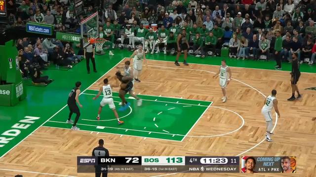 Day'Ron Sharpe with a dunk vs the Boston Celtics