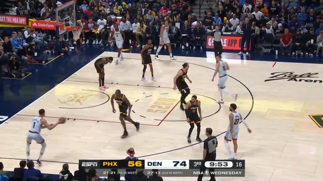 Michael Porter Jr. with a dunk vs the Phoenix Suns