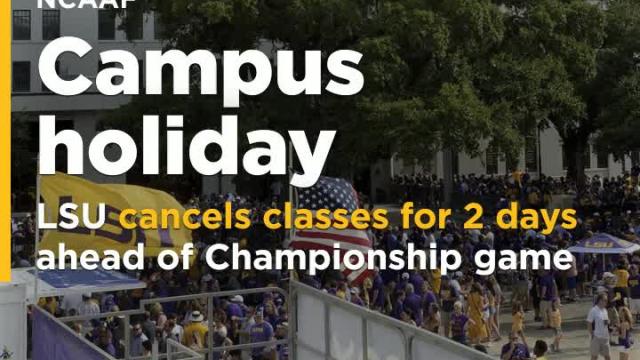 LSU cancels classes ahead of championship