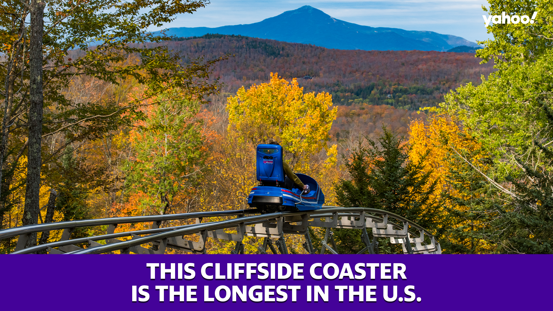 This cliffside coaster is the longest in the U.S