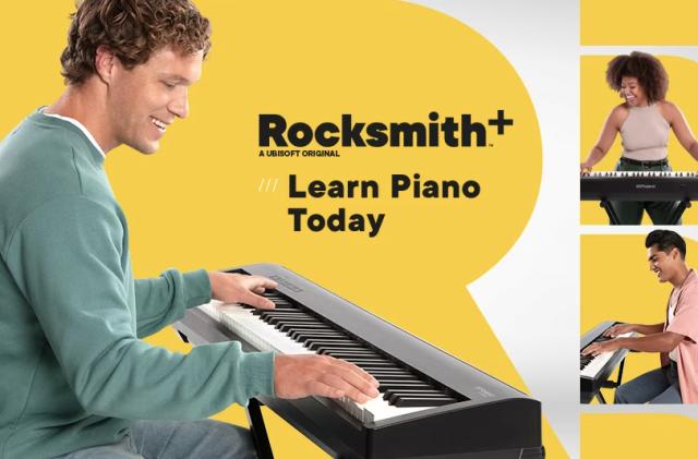 Promo ad with a dude at a piano. 