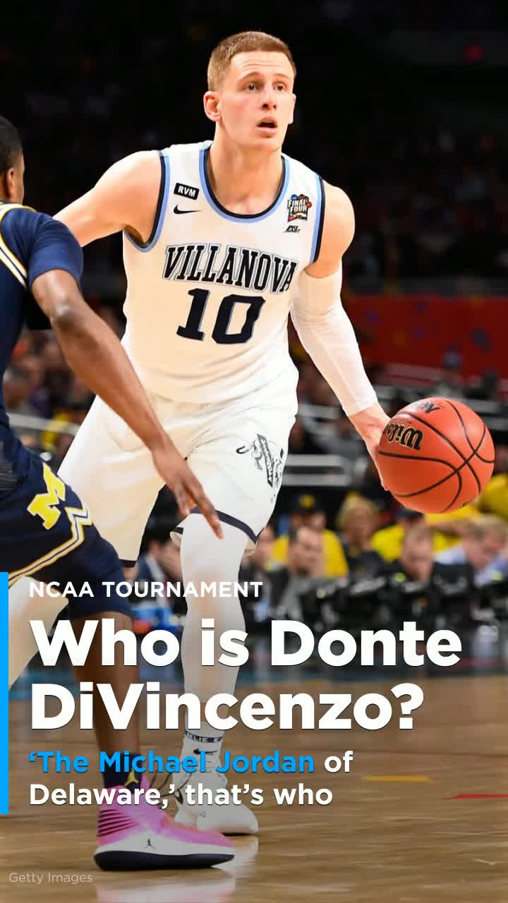 Where does Donte DiVincenzo's 'Michael Jordan of Delaware' name come from?