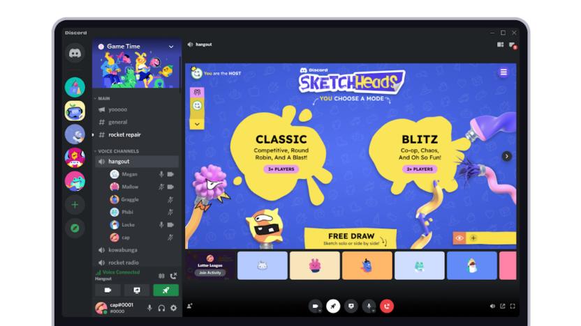 Discord Activities — Sketch Heads game