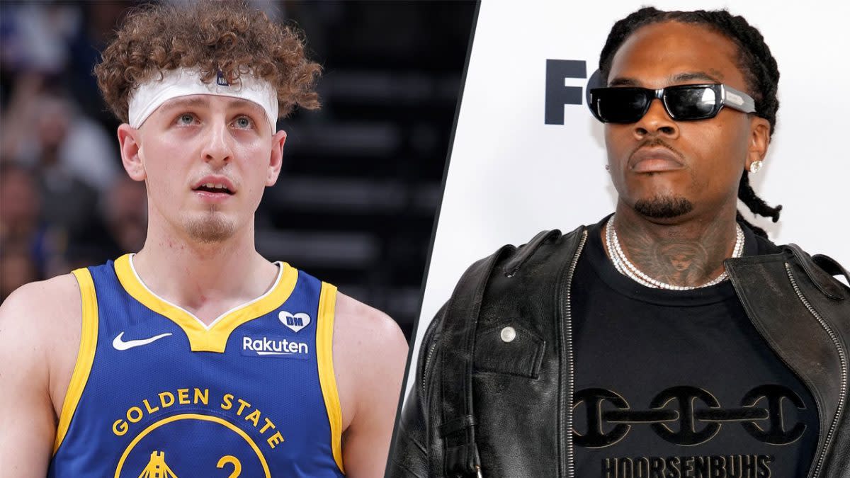 Podz gifts rapper Gunna signed Warriors jersey after Bay Area show