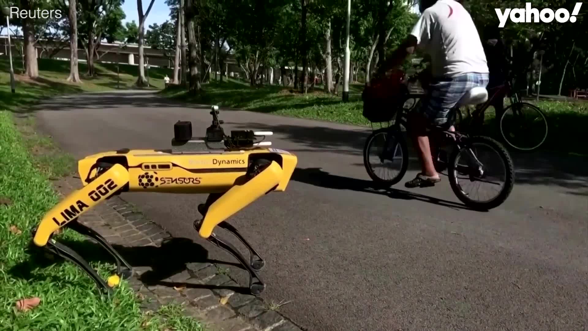 Robot dog in Singapore enforcing coronavirus lockdown ...