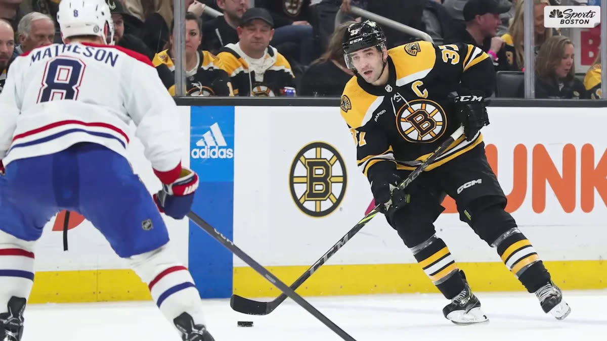 This Patrice Bergeron stat shows Bruins star is still NHL's best two-way  forward – NBC Sports Boston