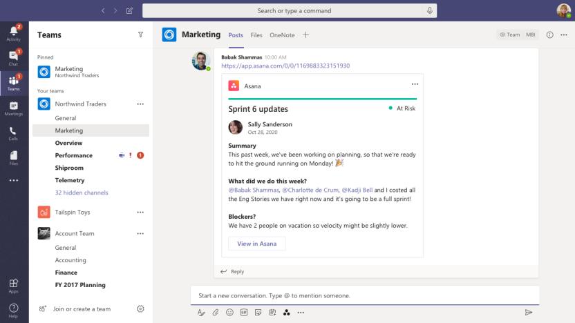 Asana for Microsoft Teams