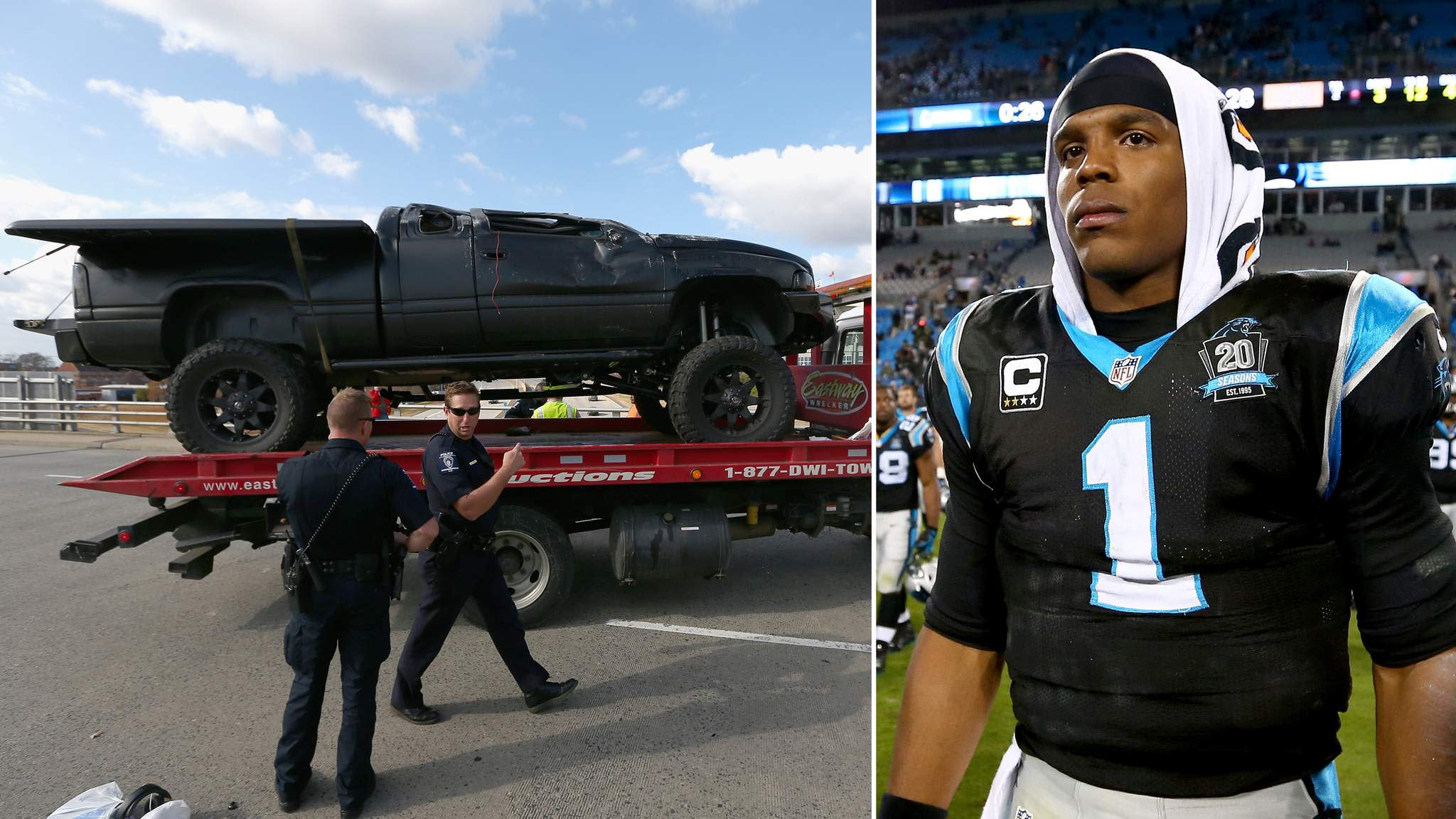 NFL Star Cam Newton Injured In Car Crash