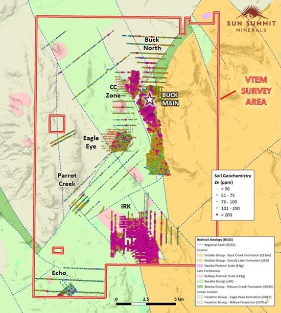 Sun Summit Commences 2022 Property-Wide Exploration on the Buck Property; Mobilises Crew for High-Resolution Airborne VTEM Geophysical Survey