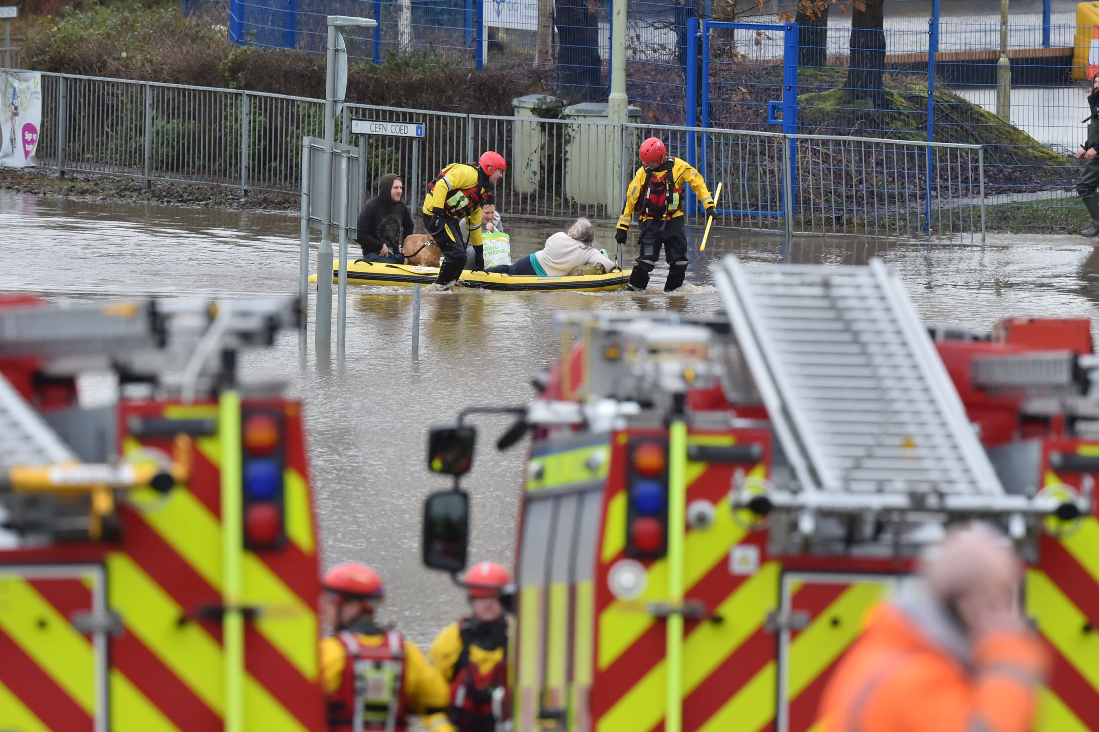 Major Incidents Declared Across The Uk Over Storm Dennis Floods