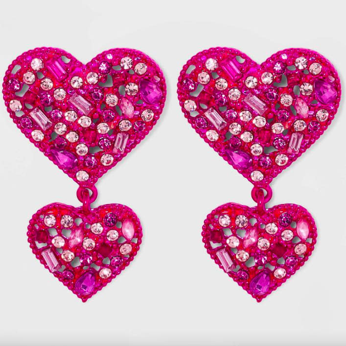 Xoxo Bling Rhinestone Conversation Heart Shaped Bag