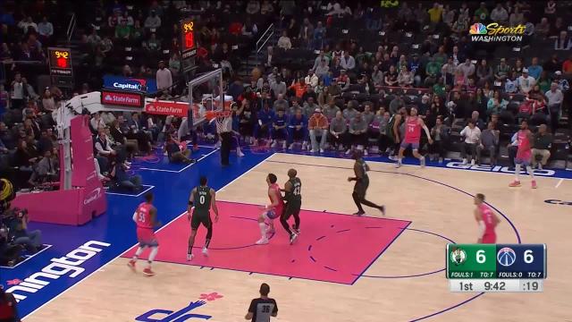 Marcus Smart with an assist vs the Washington Wizards