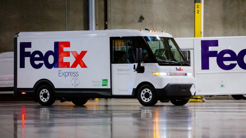 FedEx receives its first fully-electric GM Brightdrop delivery vans