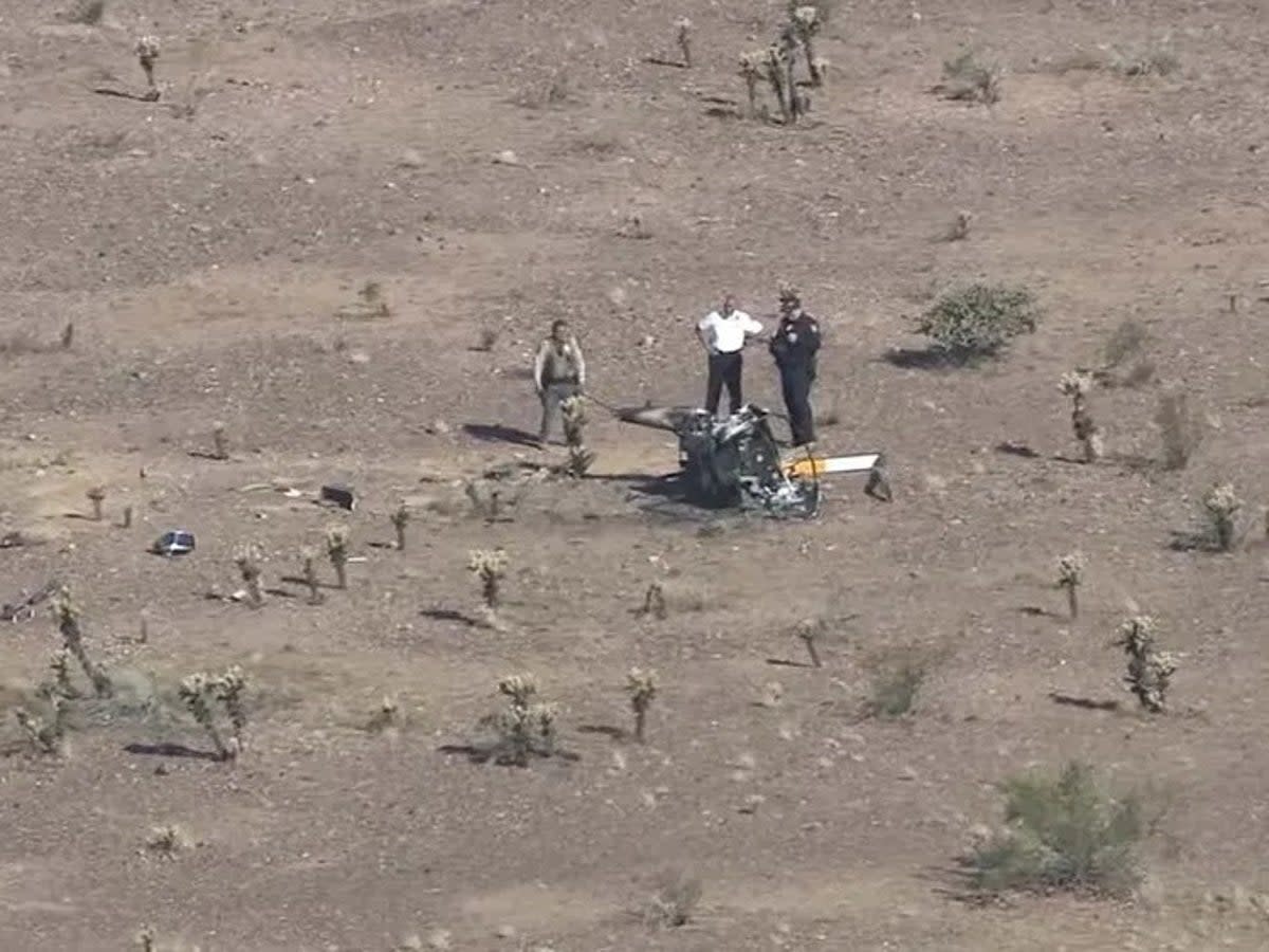 Un hélicoptère avec deux personnes à bord s’écrase dans le désert de l’Arizona