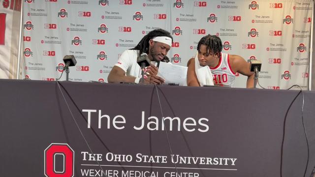 Video: Ohio State's Isaac Likekele, Brice Sensabaugh after beating Iowa