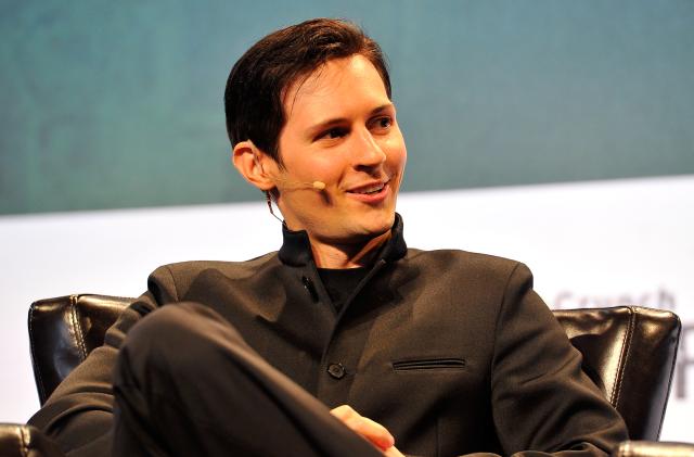 SAN FRANCISCO, CA - SEPTEMBER 21:  Pavel Durov, CEO and co-founder of Telegram speaks onstage during day one of TechCrunch Disrupt SF 2015 at Pier 70 on September 21, 2015 in San Francisco, California.  (Photo by Steve Jennings/Getty Images for TechCrunch)